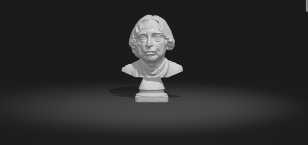 Dr. APJ Abdul Kalam's Detailed 3D Model - Sculpture Of Missile Man Of India